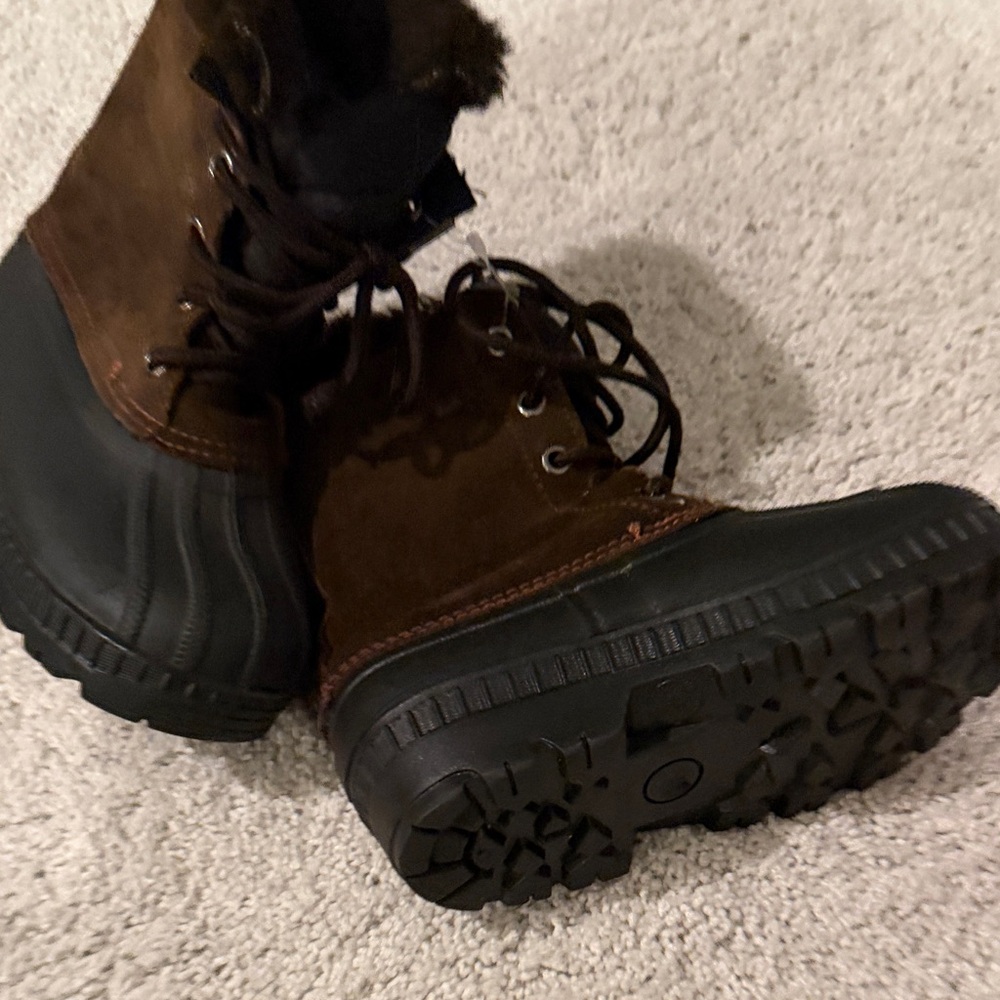 Men's Brown and Black Winter Boots boy or girl! New